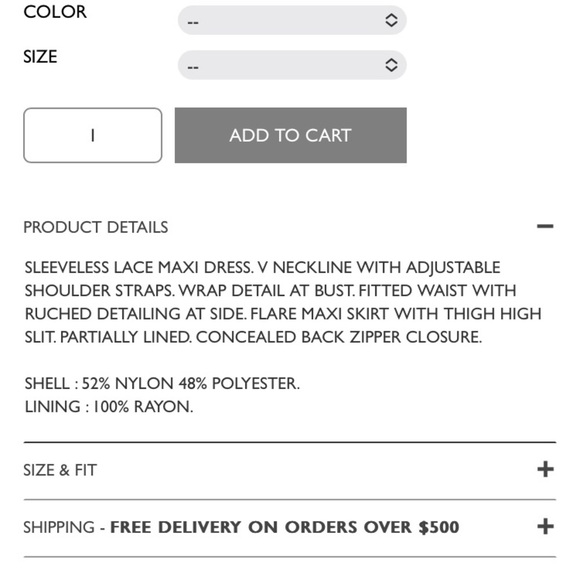 NWT Aijek Lavinia Blue Lace Gown w/ thigh high slit at front Sz US 6-… - Picture 12 of 13